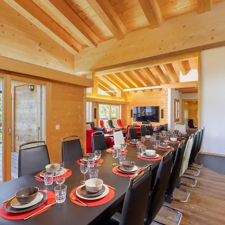 Chalet Cristal De Neige Luxury & Jacuzzi La Tzoumaz