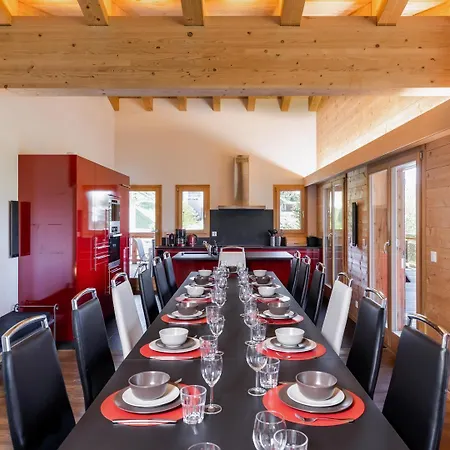 Chalet Cristal De Neige Luxury & Jacuzzi La Tzoumaz