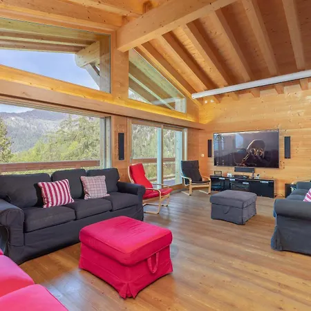 Chalet Cristal De Neige Luxury & Jacuzzi La Tzoumaz